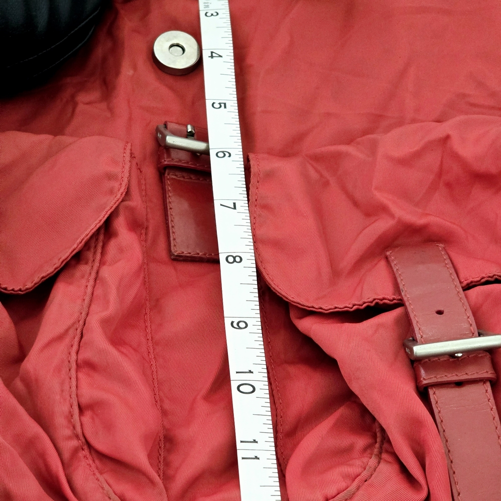 Prada Red Nylon Backpack - Picture 9 of 10